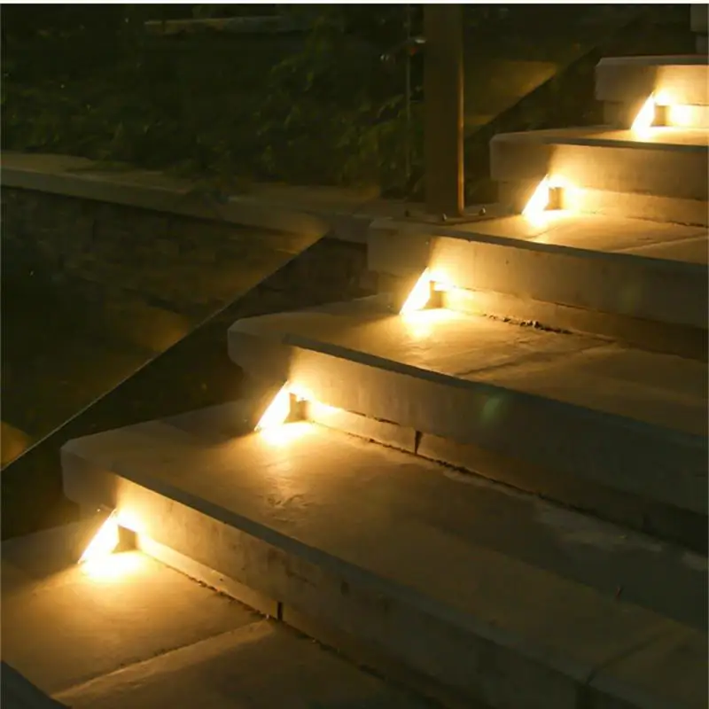 Imagem -04 - Impermeável Led Outdoor Solar Light Anti-theft Stair Lamp Lens Design Super Bright Decoração de Iluminação para Jardim Deck Ip65