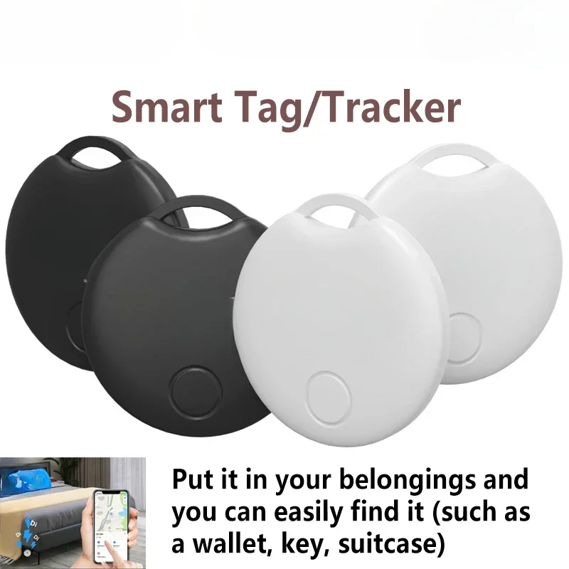 4pcs Car Key Pet Kids Finder Smart Tracker Work with Find My APP Smart Bluetooth GPS Tracker/Tag Anti Lost Reminder Locator