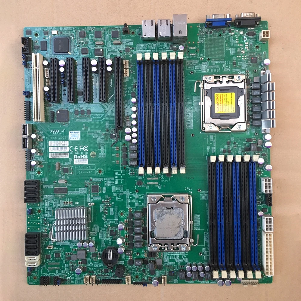 X9DBi-F للوحة الأم Supermicro ذات الخادم المزدوج معالج Xeon E5-2400 v2 LGA1356 DDR3