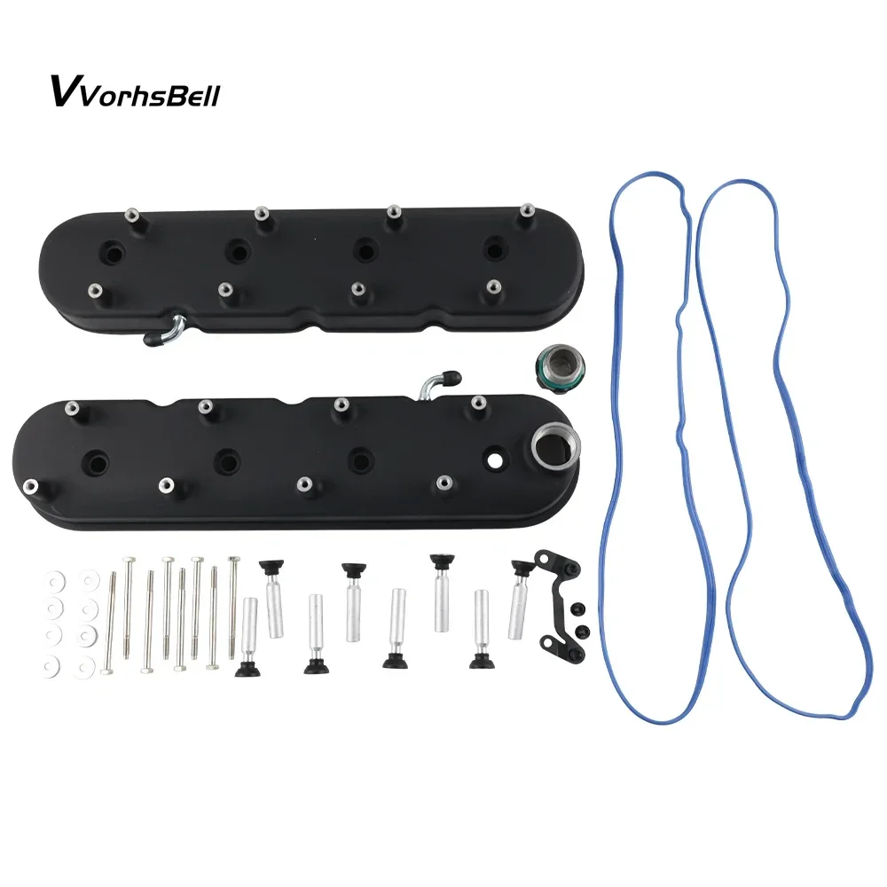 High Quality Cast Aluminum, Tall Black Valve Covers, Sturdy Coil Mounts, Suitable For Ls1, Ls2 Ls3, Gm Ls Engines