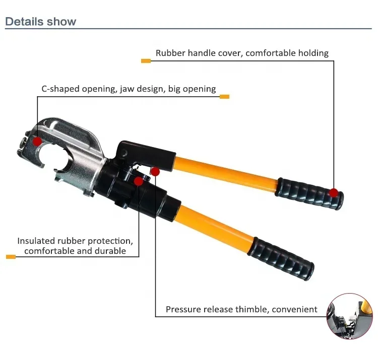 EP-431 12ton Wire Crimper 300mm2 Manual Hydraulic Crimping Tool