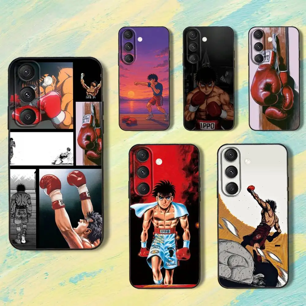 

H-HajimeS no Ippo B-BoxingS Phone Case For Samsung S25,S24,S10,S22,S21,S20,S23,Ultra,Plus,Lite,FE,Soft Silicone Black Cover