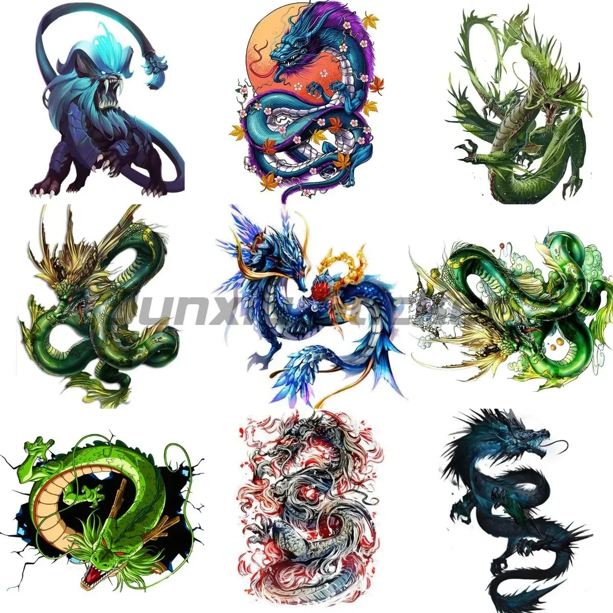 

Japanese Anime Dragon PVC Stickers Laptop Truck Window Wall Door Fashionable Waterproof Car Accessories Decals Customizable