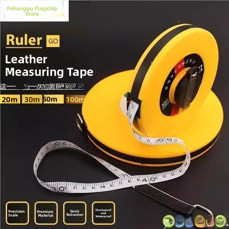 

Кожаная рулетка 5 м, из мягкого кожаного волокна, измерительный инструмент, 10-50 метров, длинная измерительная лента для инженерных работ, специальное применение