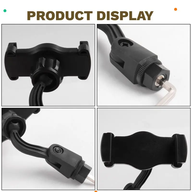 ABJM-Portable Saxophone Phone Stand With Music Clip For Alto Sax Trumpet Mobile Phone Holder Clamp Guitar Parts