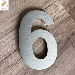 15/20/30cm Stainless Steel House Number Outdoor- LARGE Floating Address Door Numbers Plate for Garage/Apartment/Street