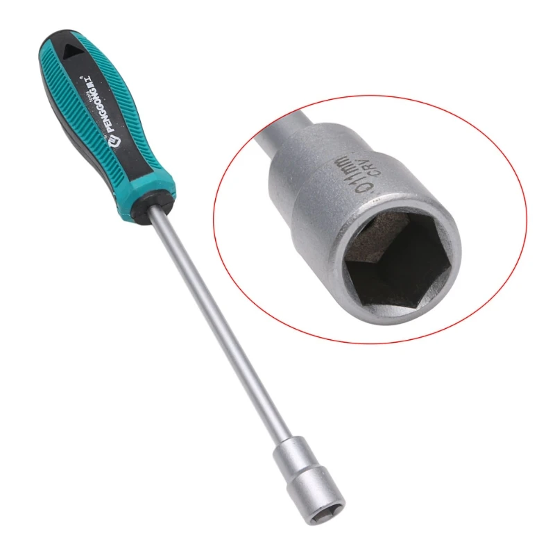 Metal Socket Driver Wrench Screwdriver Nut for Key Nutdriver Hand Tool 14mm