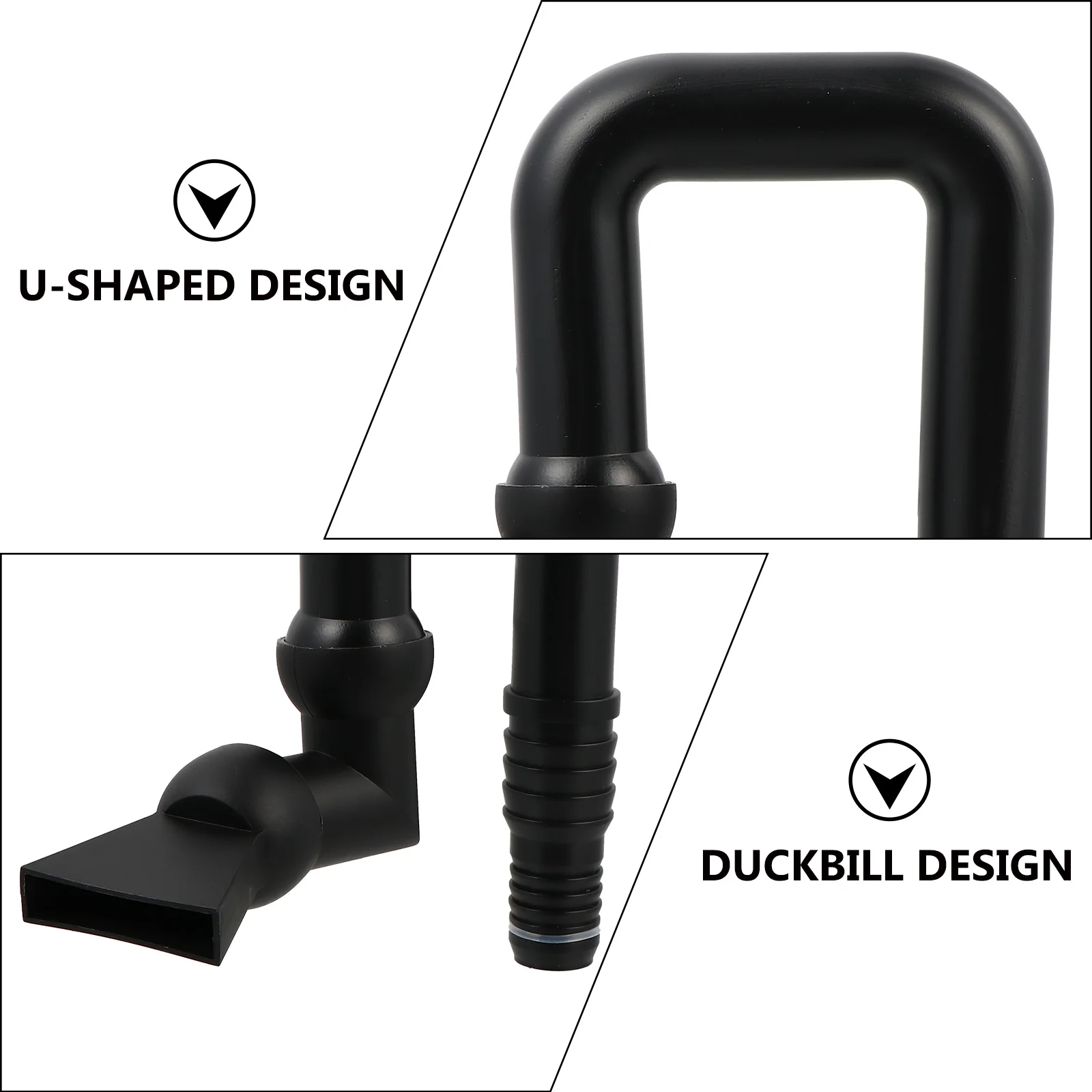 حوض السمك منفذ المياه العودة النفاثة الجمعية خزان الأسماك منقار البط فوهة U على شكل التحكم في التدفق لخزان نهاية السباكة المناسب #1