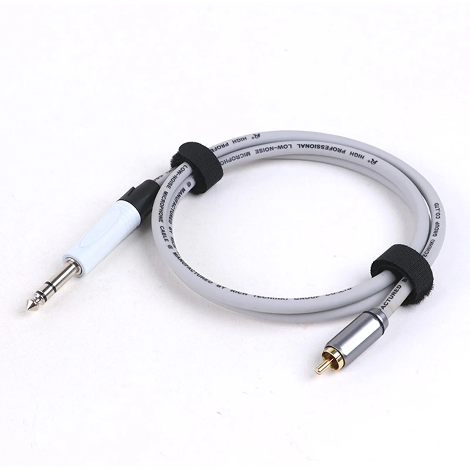 RCA To 1/4 Inch TS/TRS Audio Cable 6.5MM Mono/Stereo To RCA  Audio Interconnect Colorful Cable for Speaker Mixer Amplifier TV