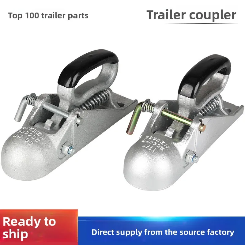 Trailer Coupler Cover for 50 mm and 1-7/8 Inch Hitch Ball Mount 2000 kg Capacity Dacromet Coated Carbon Steel for Off Road RV