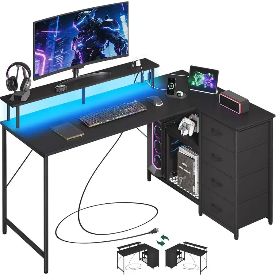 L Shaped Desk With …