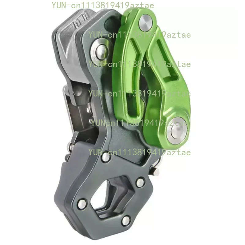 Aluminum Alloy Secure Descent Device Anti-Skid Outdoor Fire Rescue High Rise Emergency Escape Descender Safety Climbing Gear