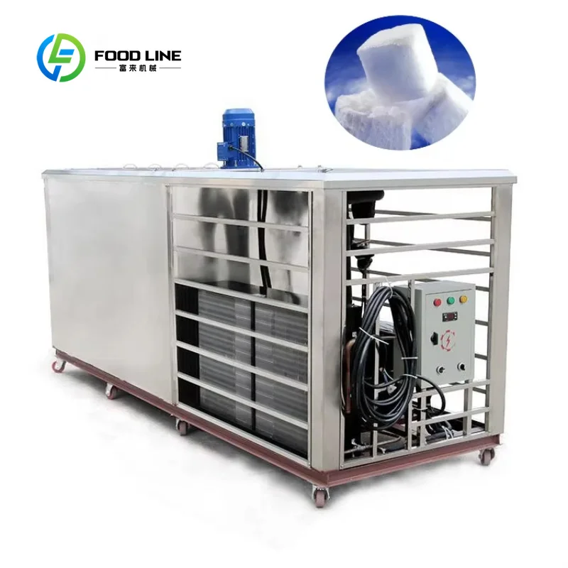 Customized Industrial 1T 2T 3T 5T Ice Block Maker for Vegetable Preservation Solar Powered Industrial Ice Making Machine