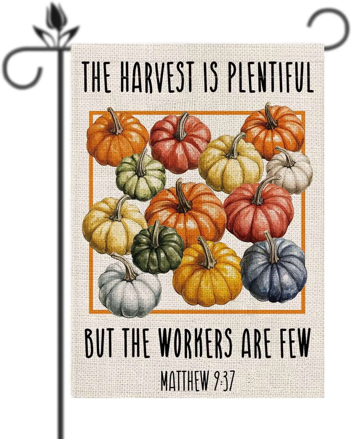 Fall Garden Flag Christian Flag Pumpkins Jesus Seasonal Aumtumn Religious Flags for Farmhouse Yard Lawn Decor Vertical Doubl hhz
