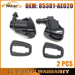 2PCS Windshield Washer Nozzle Jet Kit For Toyota Sienna Corolla Tundra 3.3L 85381-AE020 85381AE020 85381-0K010 Replacement