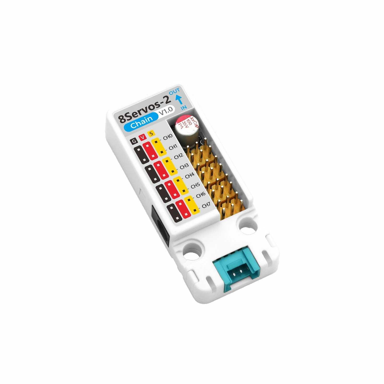 M5Stack Official 8-Channel Servo2 chain (STM32G031)