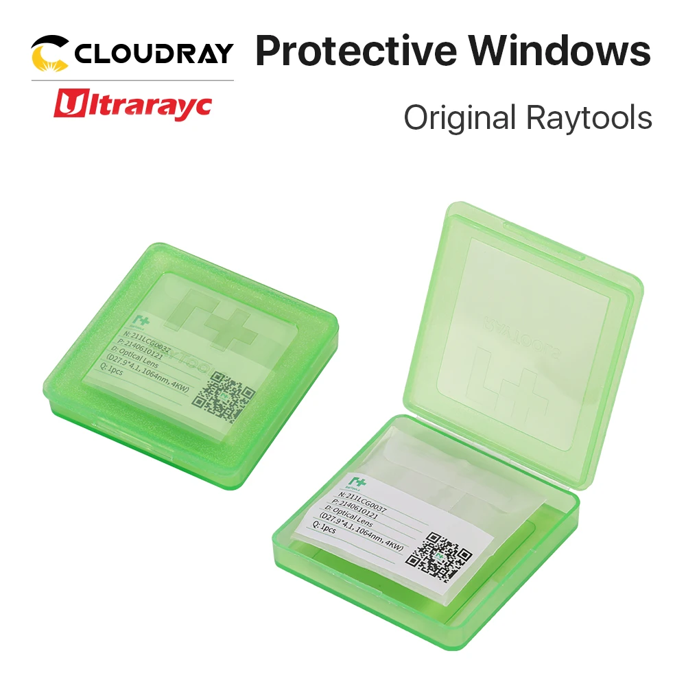 Raytools-lente protectora Original para ventanas, cristal protector de enfoque para BT210S, BT240, BM109, BM111, 37x7, 27,9x4,1