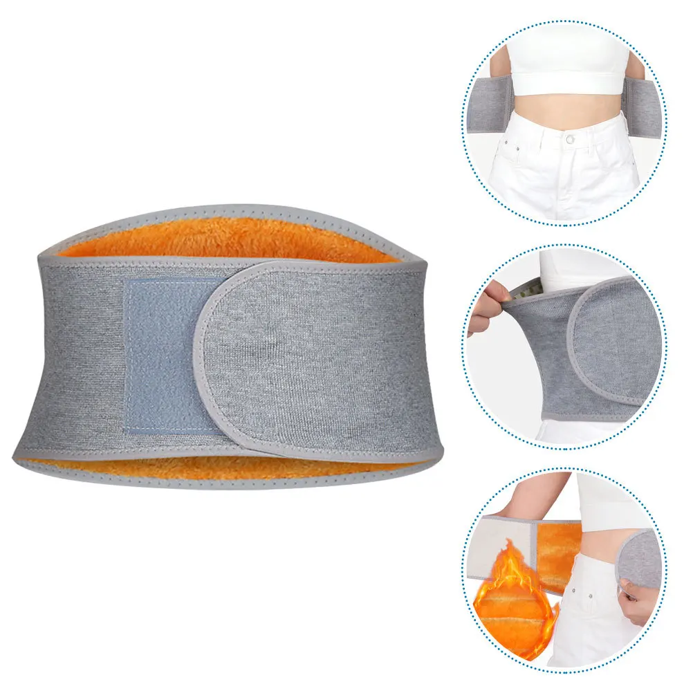 

Daily Use Waist Protector Warm Adjustable Lumbar Belt for Stomach Reusable Winter Waist Support Strap