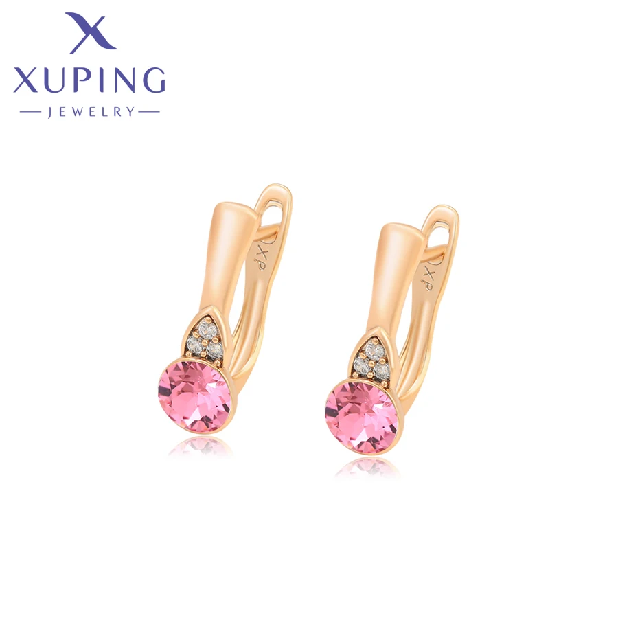 Xuping Jewelry Fashion New Arrival Women Crystal Earring with Gold Plated X000022998