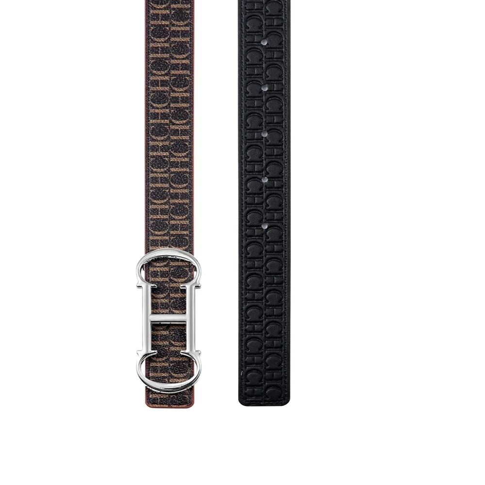 A Double-sided Belt That Can Be Packaged In A 100/115cm Gift Box And Is Made Of Pu Material, Suitable For Women Or Men