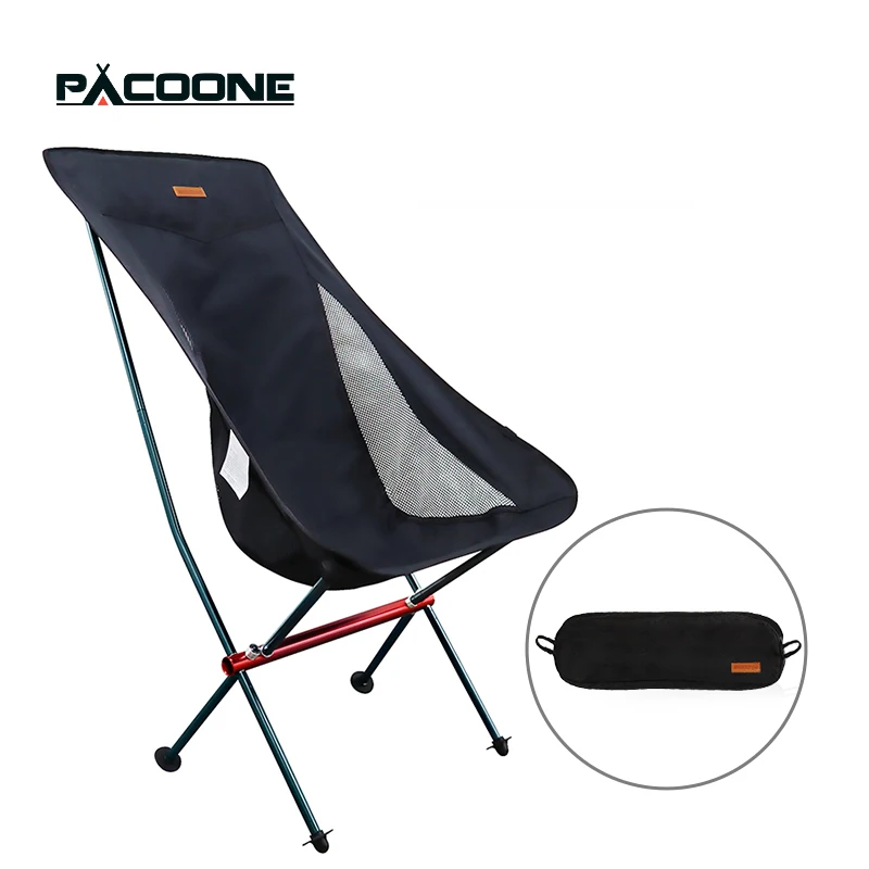 

PACOONE Outdoor Portable Camping Chair Oxford Cloth Folding Lengthen Seat for Fishing BBQ Picnic Beach Ultralight Chairs New