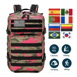 30L/50L Women Men Backpack Sport Trekking Hunting Nylon Rucksack Military Hiking Bag Navy Blue Pink Camouflage Tactical Backpack