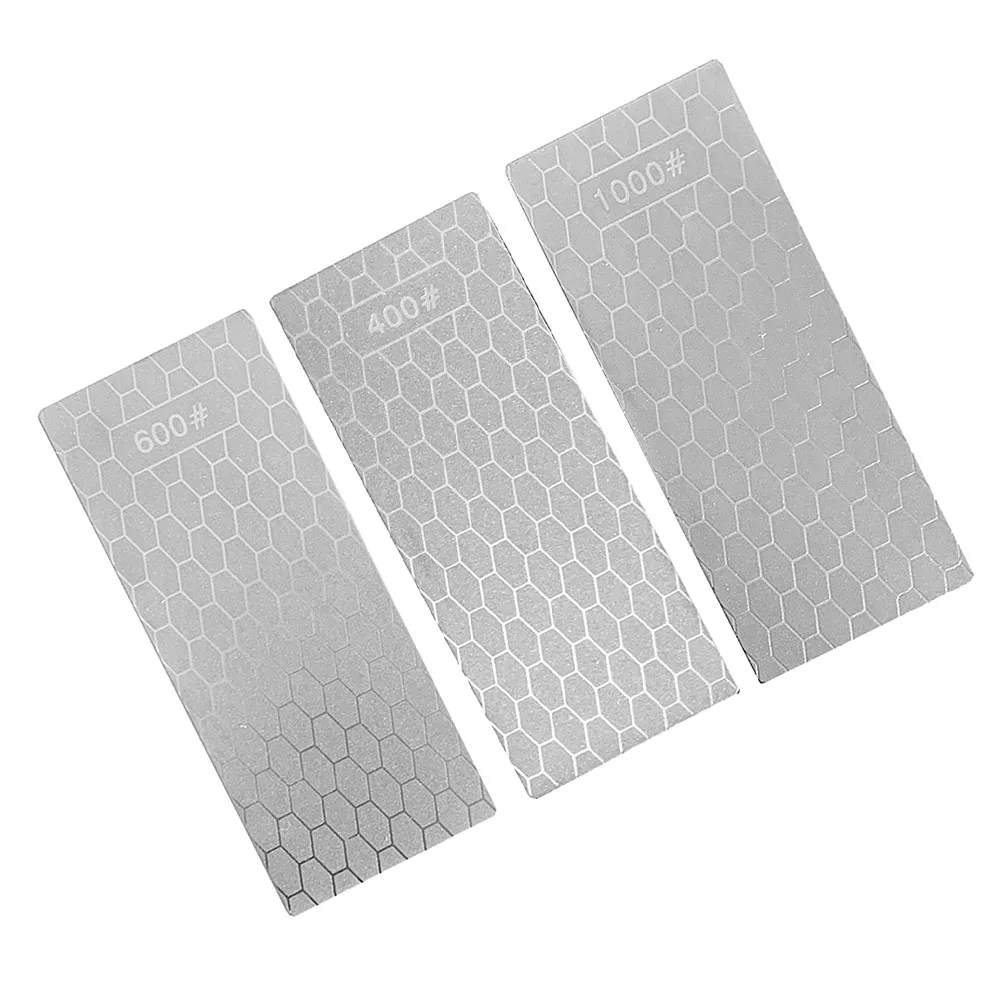 

Stone Tools Sharpener 400 600 1000 Grit 3PCS Diamond Coarse Grinding Fine Grinding Honing Bench Sharpener Plate