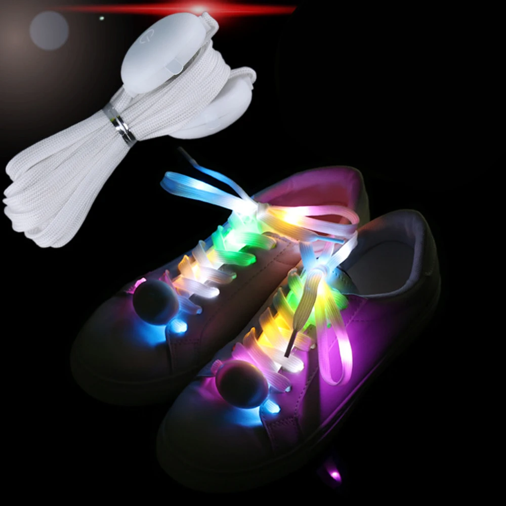 Luminous Shoelaces LED Sport Shoe Laces For All Shoes Fluorescent laces Party Get together Night run holiday decoration Unisex