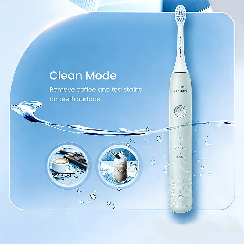 

Электрическая зубная щетка PHILIPS для глубокой чистки, ухода за полостью рта, перезаряжаемая, водонепроницаемая, звуковая, для взрослых, подарок для влюбленных