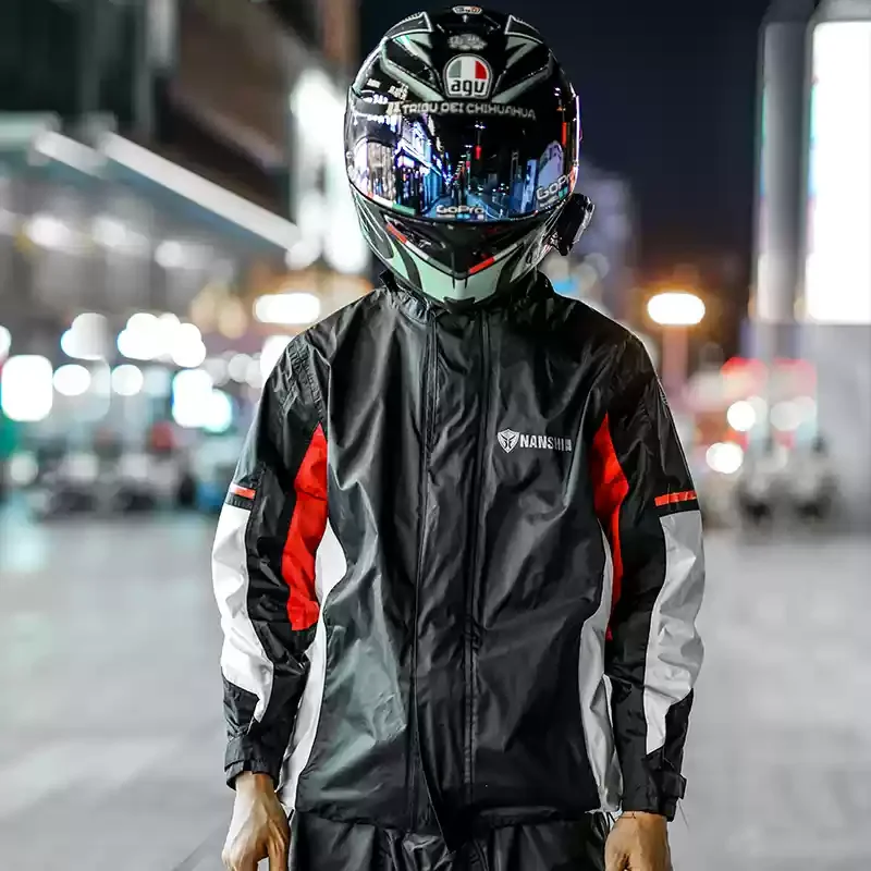 Motorcycle Raincoat Women'S Motorcycle Riding Raincoat Split Rider Raincoat Rain Pants Suit Men'S Full Body Rainstorm Prevention