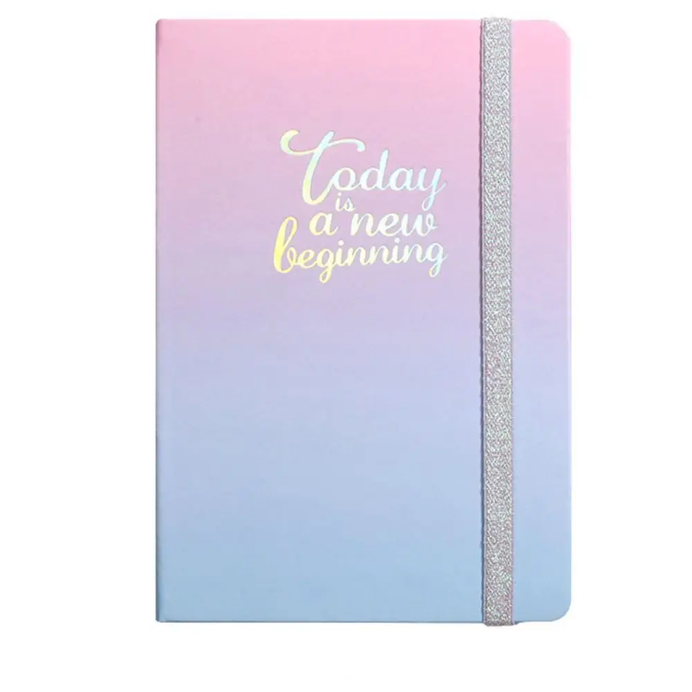 Cuaderno diario A5, planificador semanal, diario de tapa dura, Calendario, horarios, cuadernos, gradiente de relleno automático, planificador diario, Bloc de notas de oficina