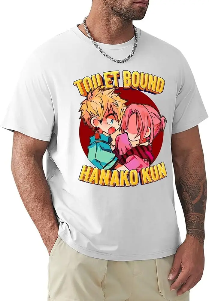 Toilet-Bound Anime Hanako-kun Shirt Men's Ventilation Comfortable Crew Neck Tee Top Youth Trend Versatile