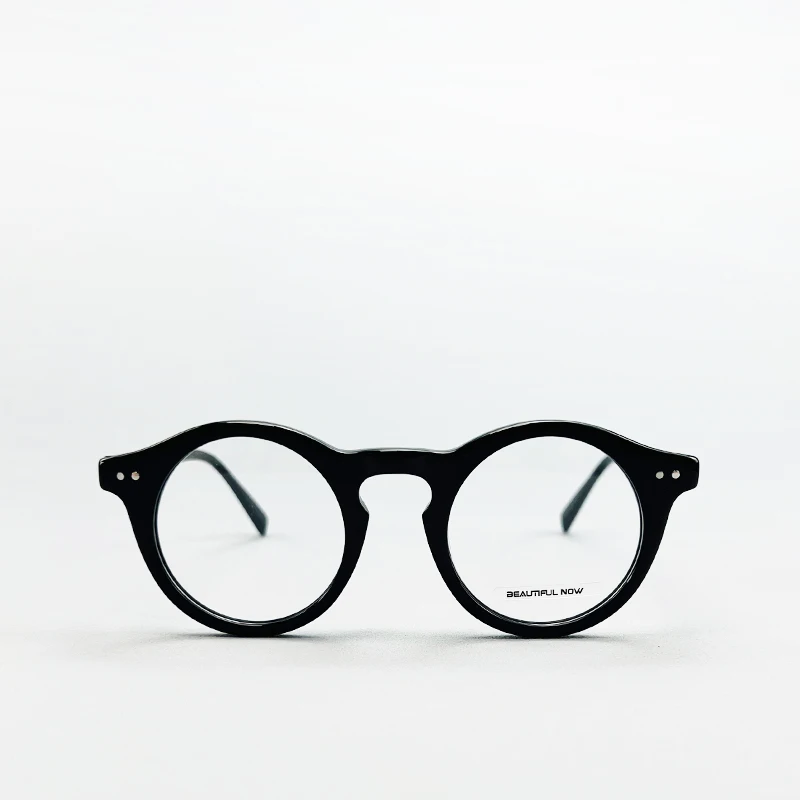 BEAUTIFUL NOW 아세테이트 여성 안경테 근시 안경 편안한 풀 프레임 라운드 광학 안경 처방 렌즈