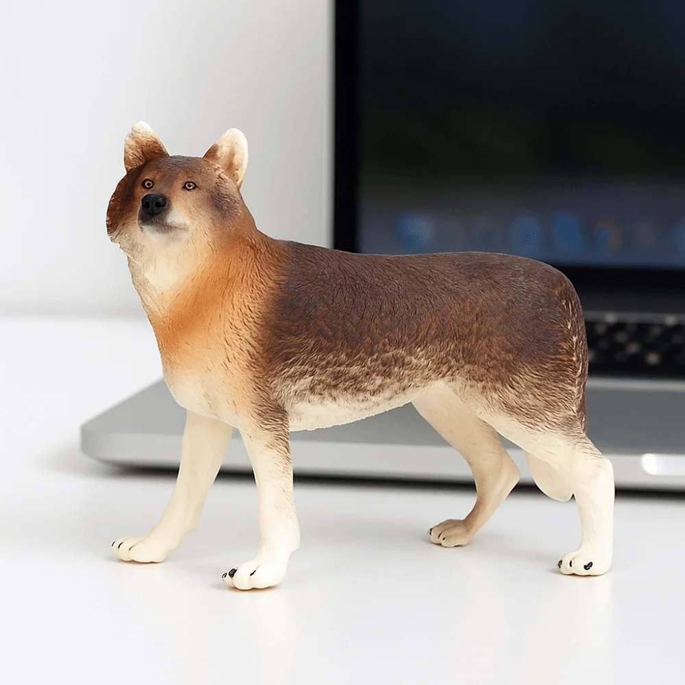 Plastic Simulated Solid Animal Model Handmad Shadow Wolf Wolf Simulation Animal Animals Figure Sensory