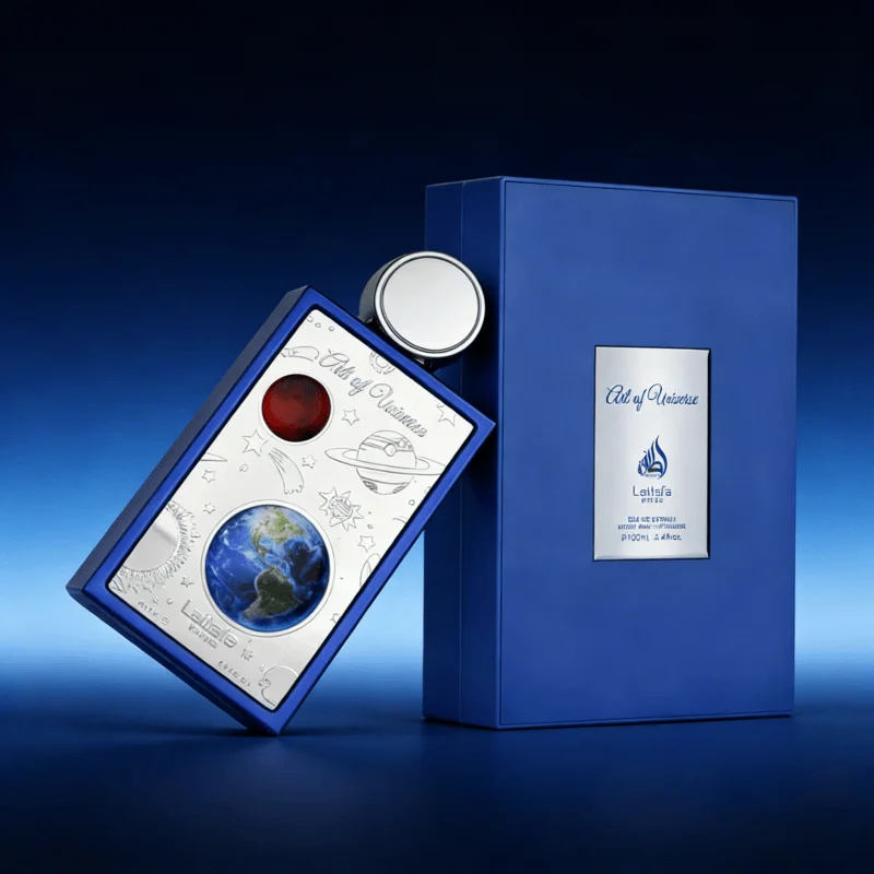

Аромат Lattafa Art of Universe Premium — флакон с отличительным космическим узором, высококачественная парфюмерная вода для особых случаев