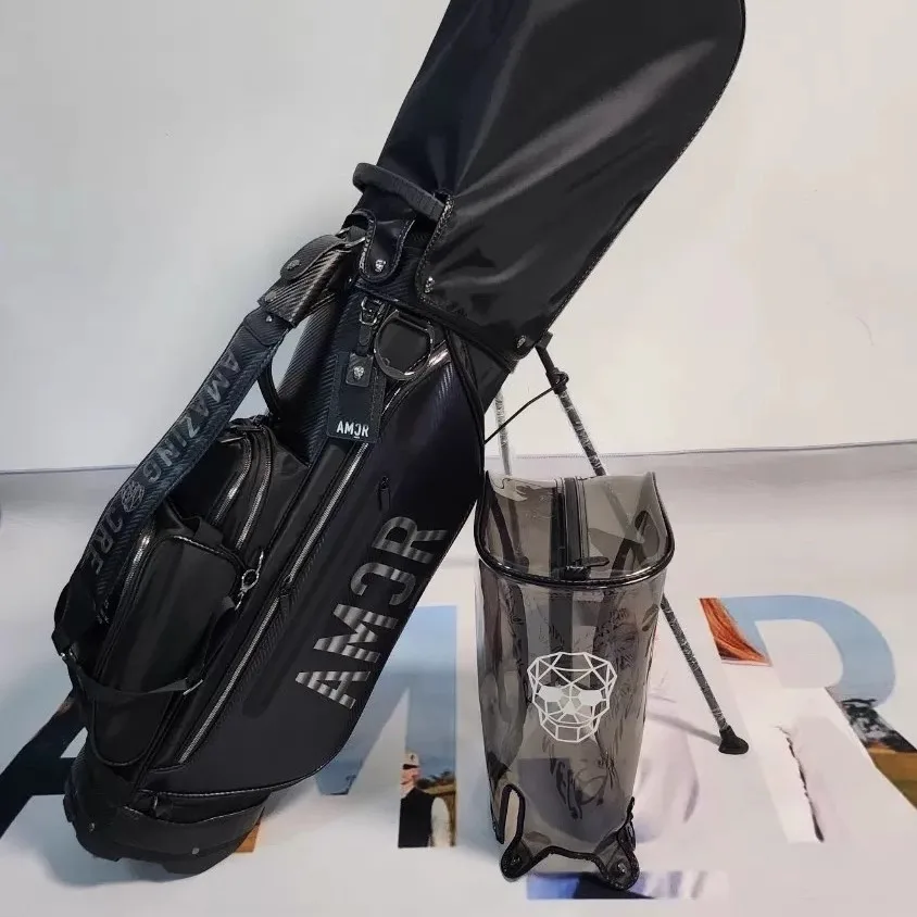 

Stylish Golf Stand Bag, Durable PU Unisex Design with Ergonomic Shoulder Strap for Course & Travel