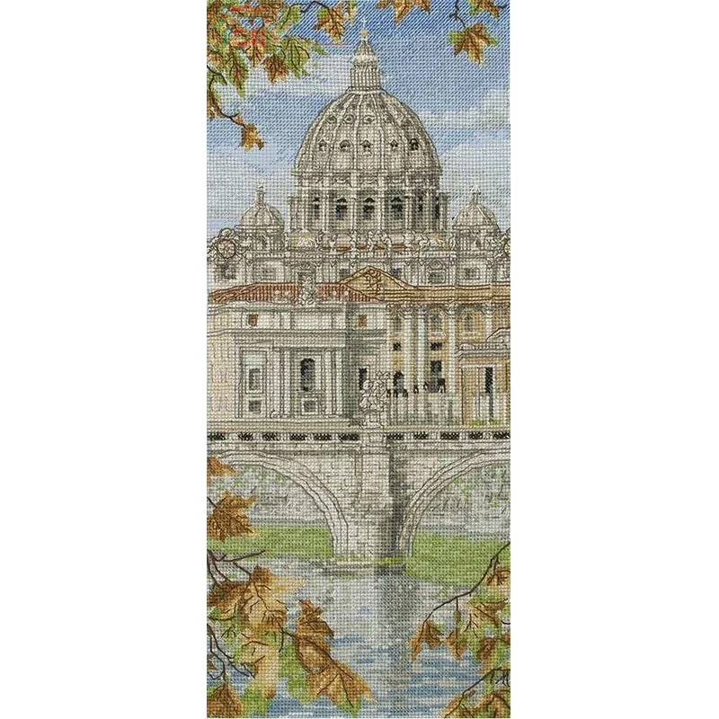 ZZ9195-5 Cross Stitch Kits Products Yarn Canvas Painting Decorative Pictures Craft Needlework Fabric For Sewing  Scenery