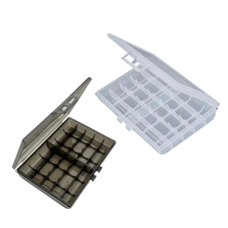 

83CE 10 AA Plastic Batteries Storage Box Battery Holder Case Organizers