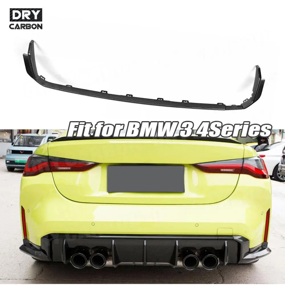 

Декоративная полоса для заднего бампера из углеродного волокна для BMW 3 4 серии G80 M3 G82 M4 2021 + автомобильные аксессуары