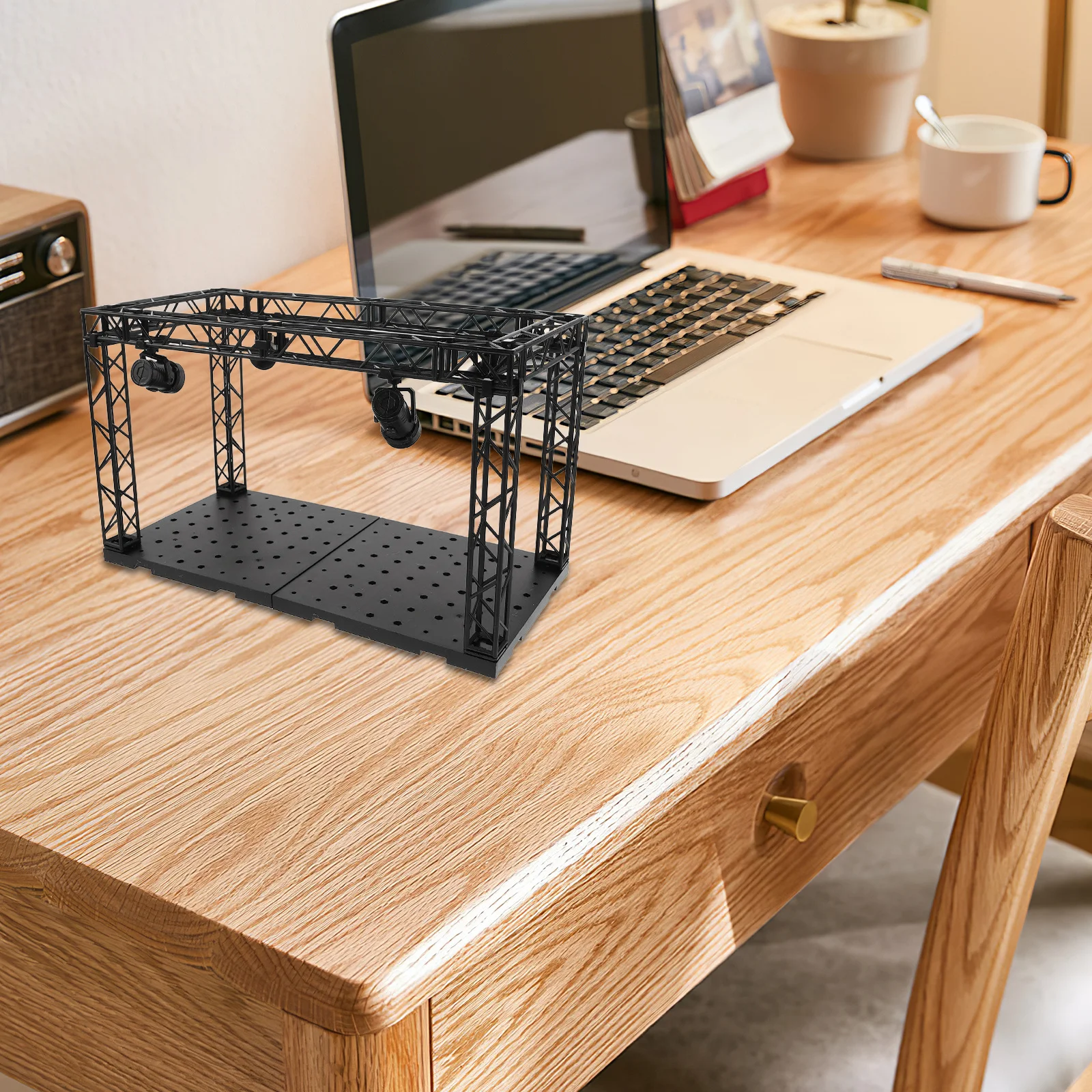 

Sturdy Material Light Up Display Case for Figures Easy Assembly and Maintenance As Tabletop Storage Organizer Office Storage Box