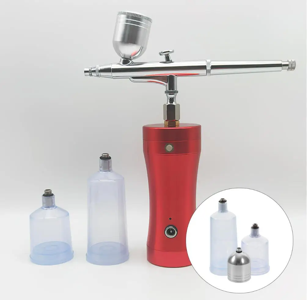 7cc, 20cc, and 40cc detachable fluid cups for gravity-feed airbrushes; airbrush accessories that are easy to clean.