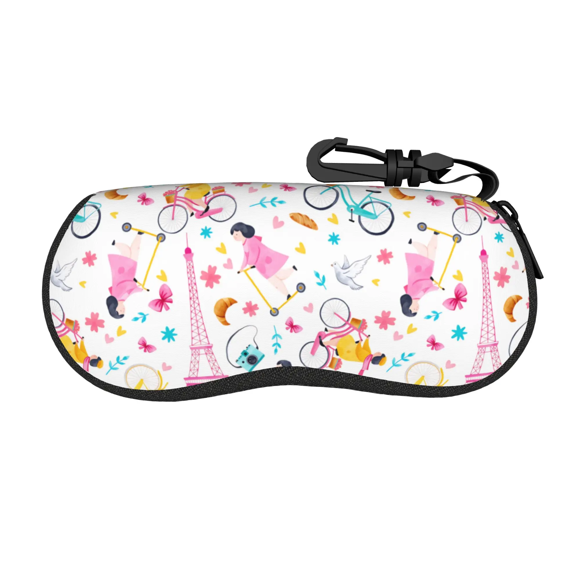 French Paris Glasses Case Male Female Fashion Sunglasses Case Retro Custom Eyewear Accessory Pocket Eyeglass Cases Cover