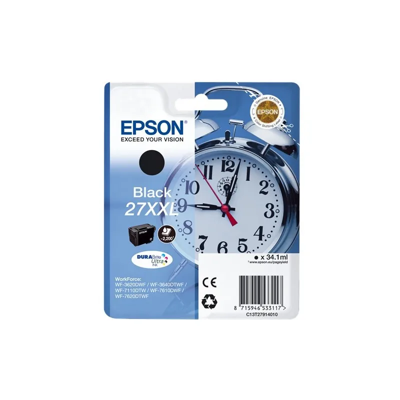 Epson T2791 (27XXL) black Original ink cartridge-C13T27914012 T2791 tintasycartuchos.com