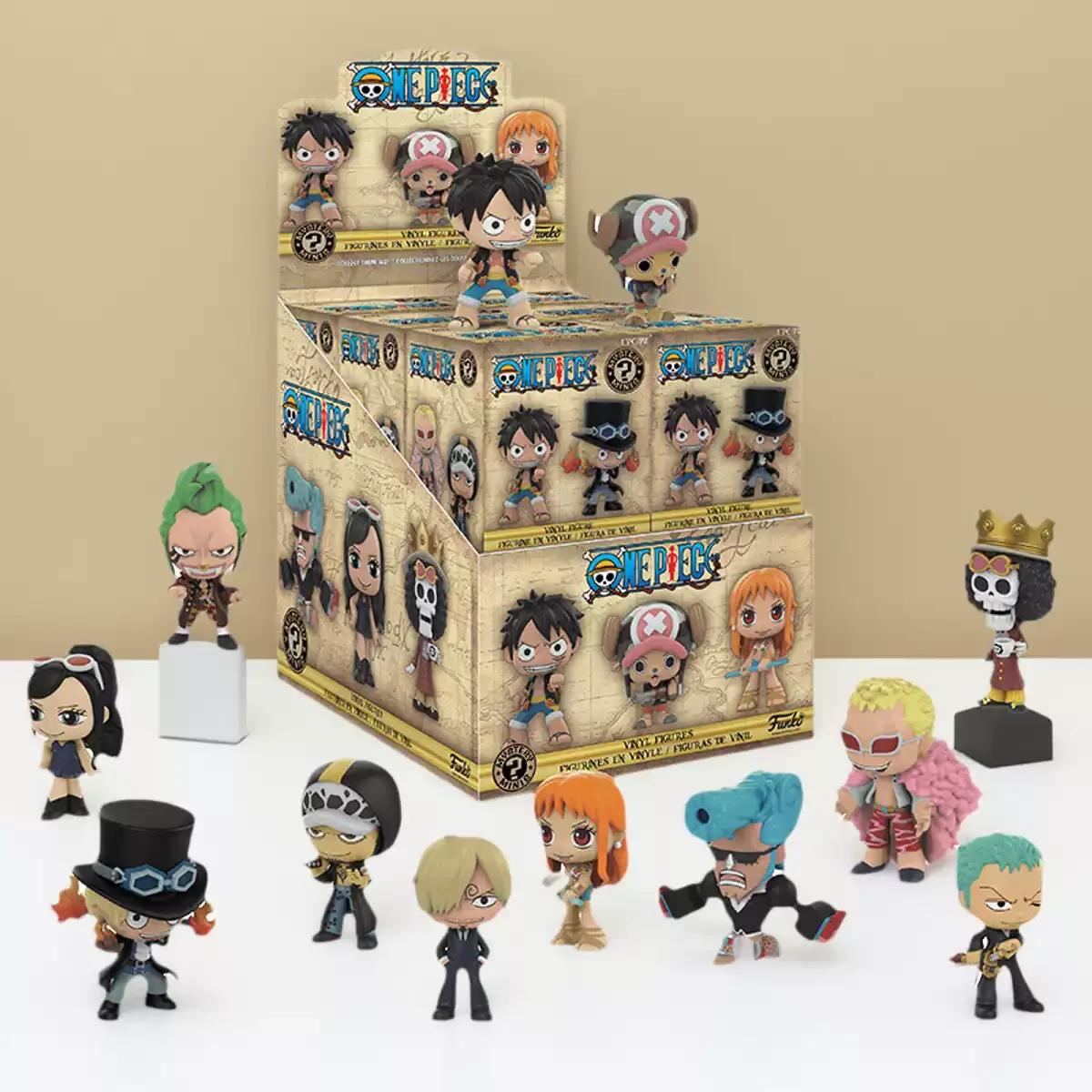 Funko Pop Anime & Manga une pièce mystère Minis Luffy Sauron Q Version boîte aveugle Figure jouets pour garçons cadeau ornements à collectionner