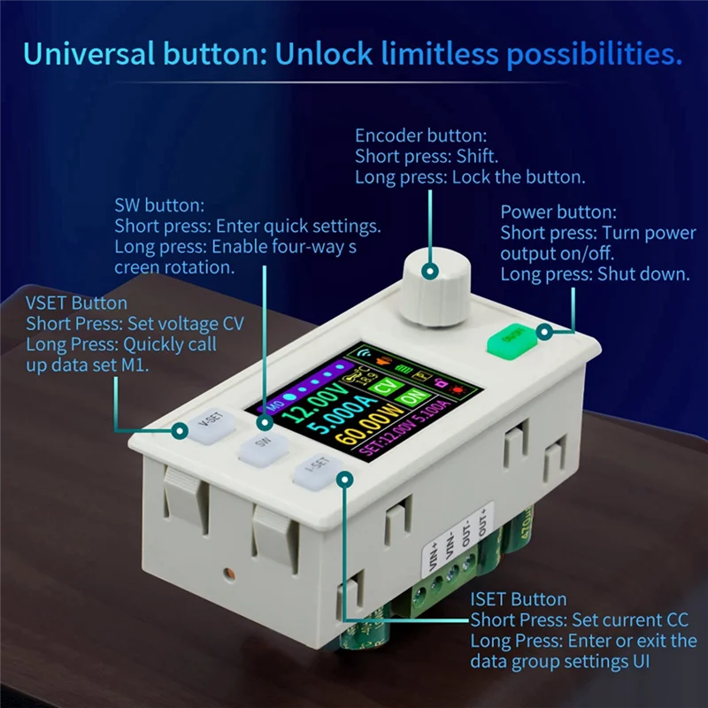 

Y43A-SK150S Adjustable DC Regulated Power Supply+WIFI Module Constant Voltage Constant Current 8A 150W Step-Down Module