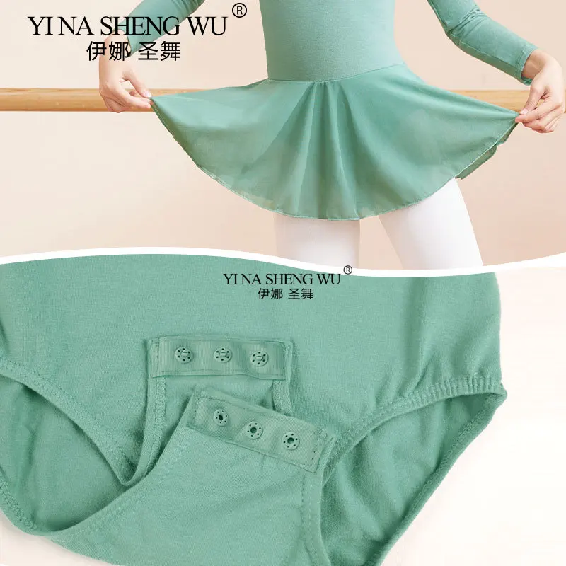 Girls' Long Sleeved Ballet Clothes, Cotton Children's Dance Clothes, Ballet Dance Clothes, Performance Clothes