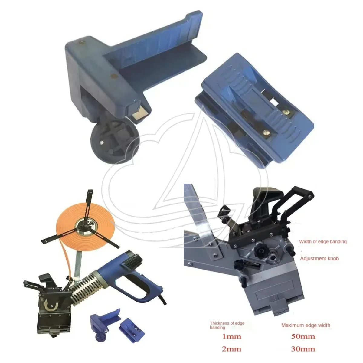 Mt985 2000W 220V/50Hz Portable Manual Edge Bander for Curved & Straight Woodworking Seam Processing