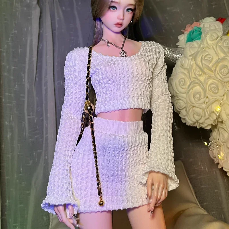 

(На заказ) Одежда для кукол 1/4 1/3 для куклы Bjd диаметром 45/60 см, топ с короткой юбкой, игрушки, аксессуары для кукол, без куклы