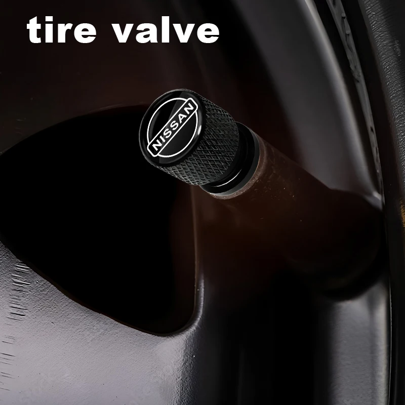 

Car Wheel Tire Valve Caps Air Stem Covers Accessories For Nissan Qashqai X J10 J11 Trail Tiida Teana Skyline Juke X-trail Almera