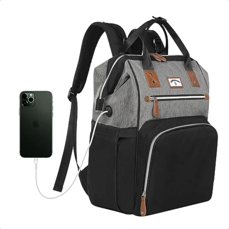 

Diaper Bag Backpack:Baby Bag Large Tote Diaper bag for Boys and Girls Men's Diaper Backpack Women's Shoulder Mommy Bag 2 Nappy